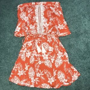 Orange summery dress
